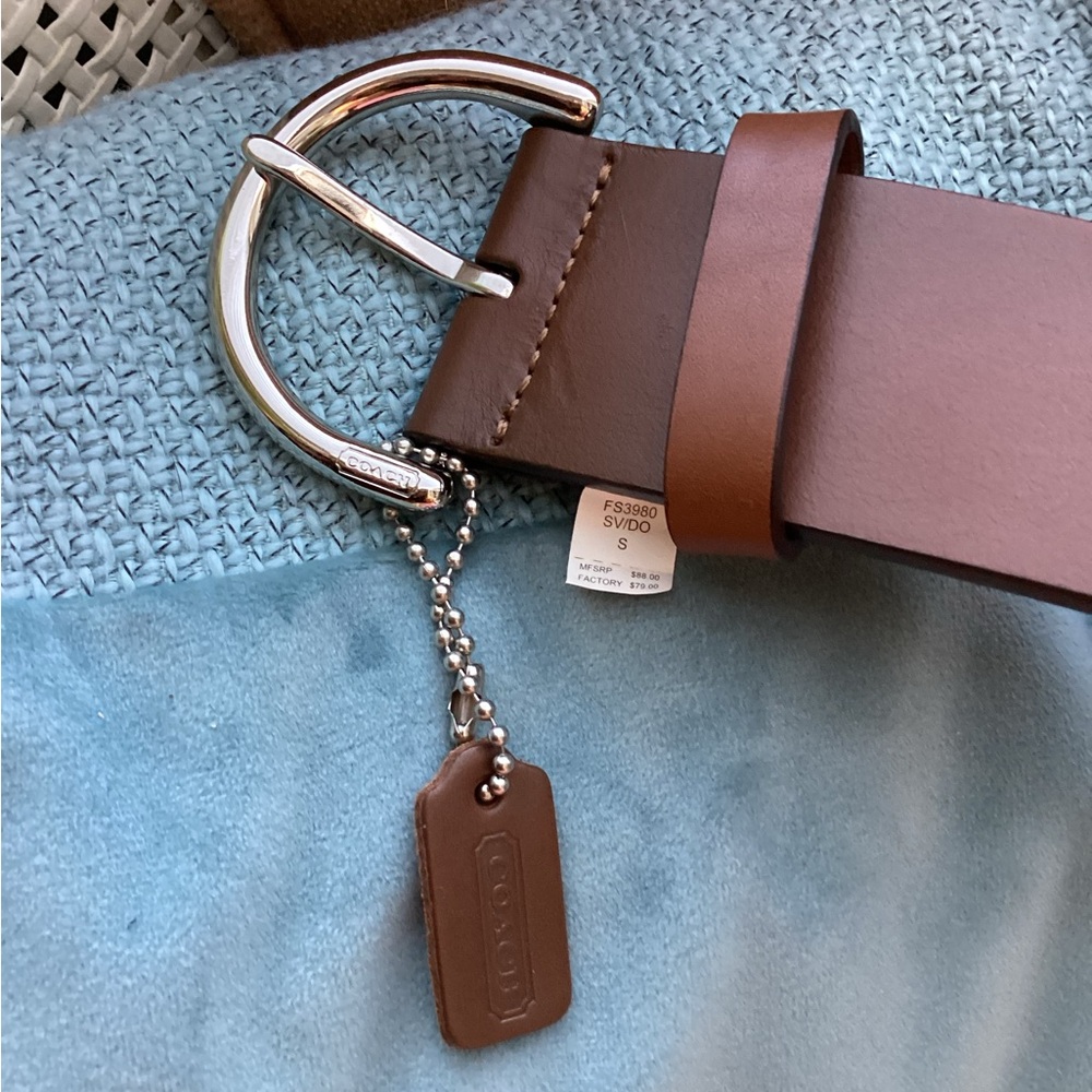 Coach Brown Leather Belt